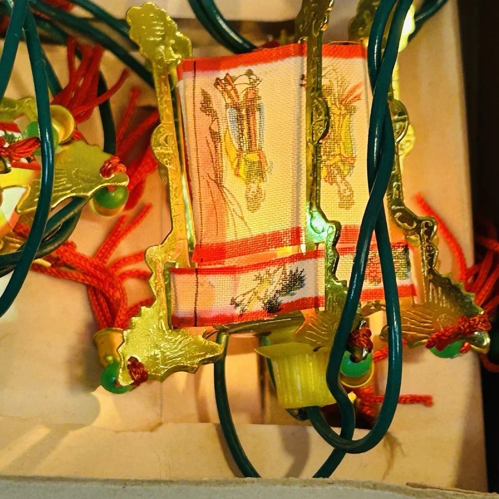 JIN DIING CHINESE PALACE LANTERN ELEC LIGHTS 10 Pc SET CHINA 1ORIGIN BOX Working